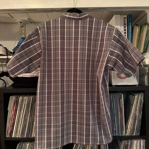 Ben Davis Gray Plaid 1/2 zip Shirt